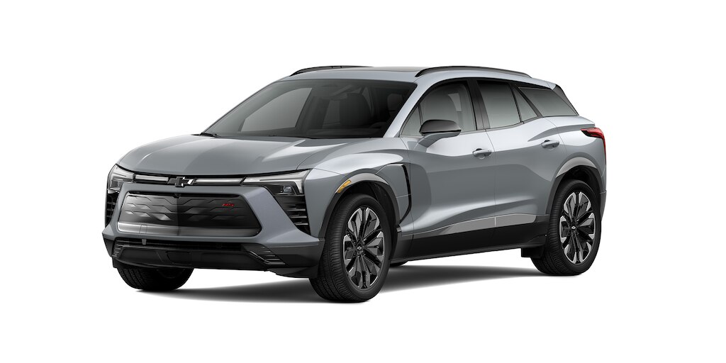 Nueva Chevrolet Blazer EV 2025, Camioneta SUV eléctrica en color gris tiburón 